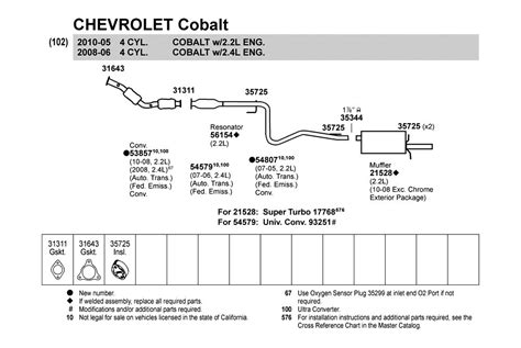 Chevy Cobalt Exhaust Diagram