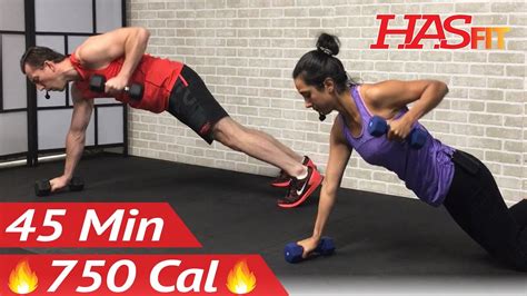 45 Min Hiit Strength And Cardio Workout At Home Cardio And Strength