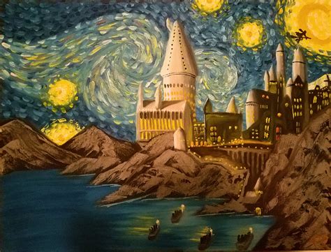 Hogwarts Starry Night 2 By Iceman333933 On Deviantart