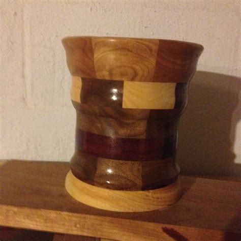 Walnut Cherry Maple And Purple Heart Wood In A Segmented Turning