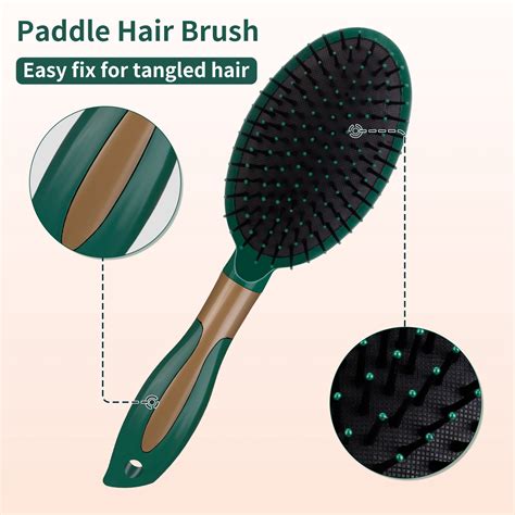 Abaima 5 In 1 Hair Brush Comb Set For Thick Tangle Free Styling For