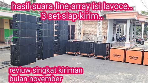 Paket Sound Sistem Line Array Lapangan Rdw Lavoce Youtube