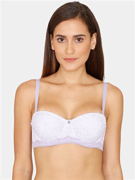 Buy Zivame Purple Floral Underwired Lightly Padded T Shirt Bra Bra For Women 18407790 Myntra