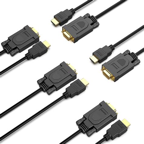 Benfei C Ble Hdmi Vers Vga Lot De C Bles Hdmi Vers Vga De M Tre