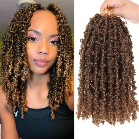 Buy Leeven 12 Inch Pre Twisted Butterfly Locs Crochet Hair 6 Packs