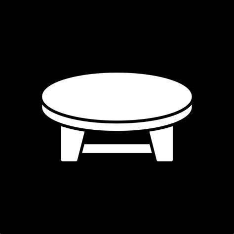 Coffee Table Glyph Inverted Icon 42783503 Vector Art At Vecteezy