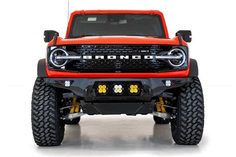 2021 2023 Ford Bronco Bomber Front Bumper With 3 Baja Designs Lp4