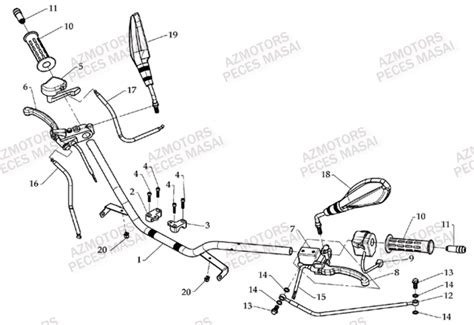 Guidon Pi Ces Azmotors Neuves Pi Ces Quad D Black Demon D S