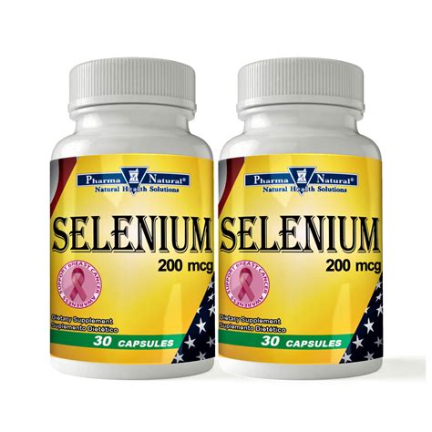 Selenium 200 mcg, 2 x (30 Capsules) - Pharma Natural