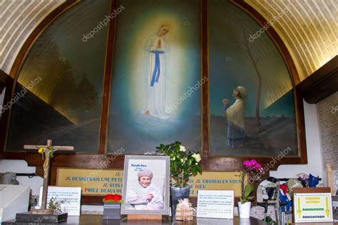 Banneux Belgium Interior Of The Chapel Of The Apparitons With The