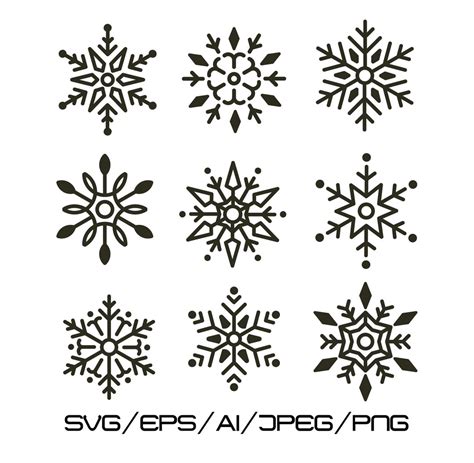 Snowflake Svg Flake Winter Svg Christmas Svg Winter Svg Christmas Svg Snowflake Cut File