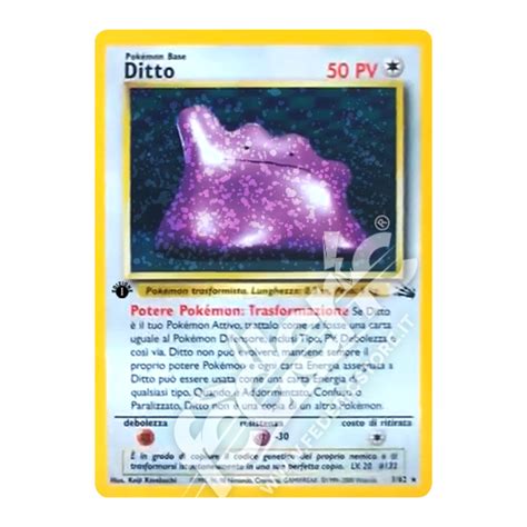 Ditto Holo Prima Edizione It Mint Federicstore