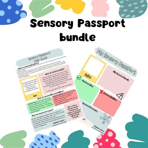 Sensory Toys Sensory Kits Printable Sensory Processing Toolkit Sensory Passport Etsy