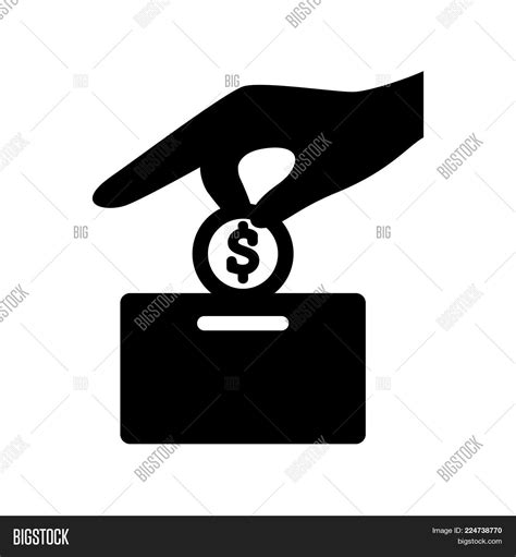 Donation Icon Vector And Photo Free Trial Bigstock