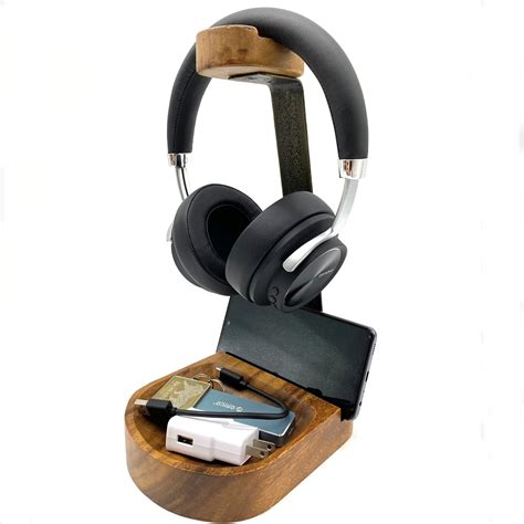 Wrightmart Acacia Wood Headphone Stand Headset Stand With