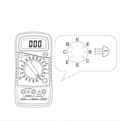 Holdbar Digital Voltmeter Amperemeter Ohmmeter Mul Grandado