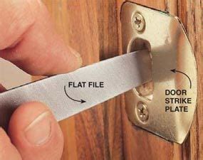 Adjusting A Door Striker Plate DIY