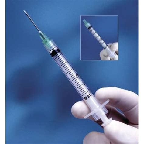 BD Integra 3mL Syringe With Retracting PrecisionGlide Needle At