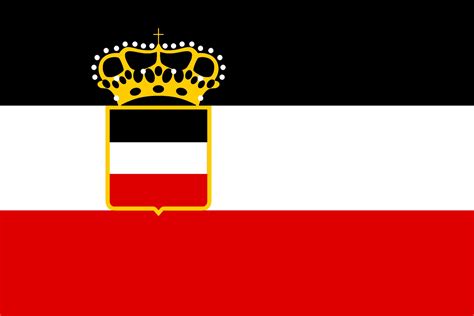 Flag of the Imperial Germany flag in the style of the Austro-Hungarian ...