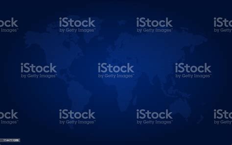 Blue Abstract World Map Digital Poster Template Stock Illustration ...