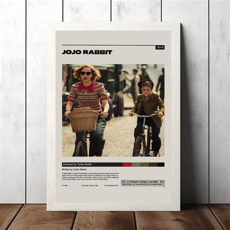 jojo rabbit  poster minimalist film print taika waititi wall art