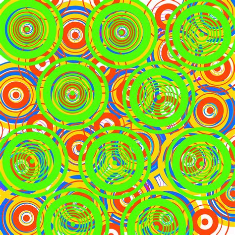 Pop Art Circles Digital Art By Leon Dugue