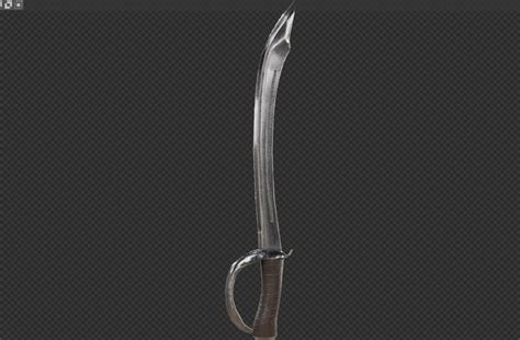 3d Sword Cutlass Turbosquid 2007875