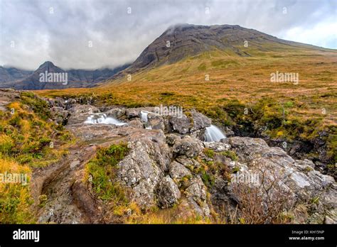 Water Flows At The Fairy Pools At Isle Of Skye Stock Photo Alamy