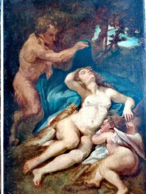 Hst Eros Et Aphrodite Xviii Me Si Cle Nue Femme Mythologie Eur