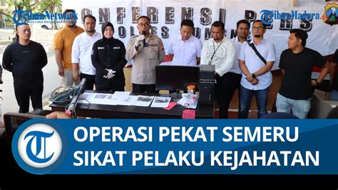 Operasi Pekat Semeru 2023 Polres Sumenep Berhasil Amankan 10 Tersangka