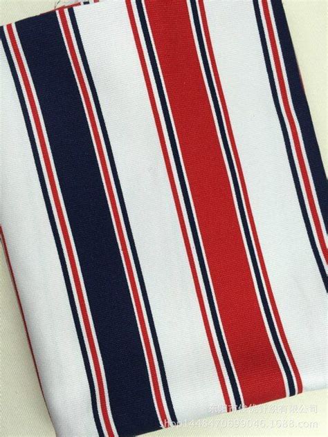 A Red White And Blue Striped Fabric