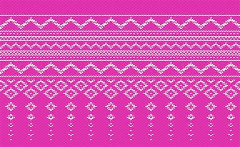 Premium Vector Design Knit Pattern Vector Cross Stitch Ethnic Knitting Background Embroidery