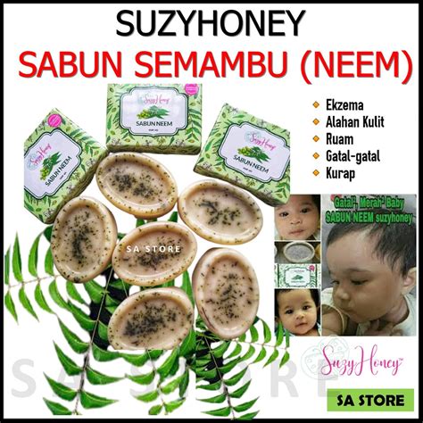 Suzyhoney Sabun Neem Sabun Semambu Ekzema Ruam Gatal Gatal