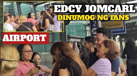 JOMCAR EDCY PINAG KAGULUHAN SA AIRPORT MGA PULIS NAGULAT YouTube