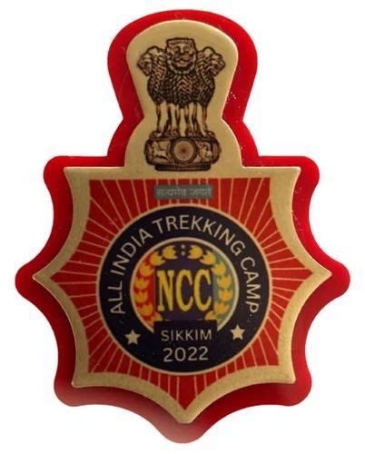 Multicolor Printed NCC Trekking Camp Badge For School Size 3x4inch