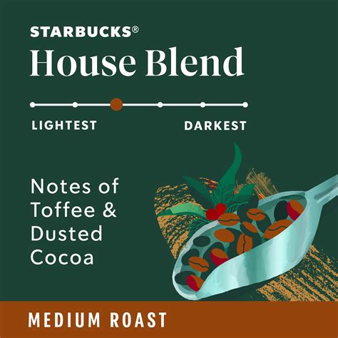 Starbucks House Blend Ground Coffee Medium Roast 18 Oz