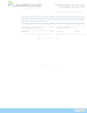 Fillable Online Metabolic Formula Coverage Assistance Form Fax Email