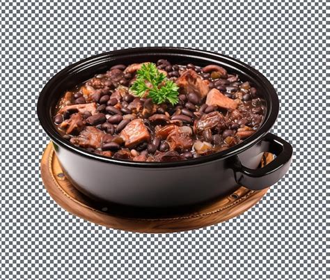 Feijoada Deliciosa Isolada Em Fundo Transparente Psd Premium