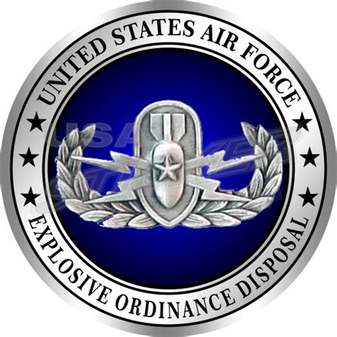 U.S. Air Force EOD – Round - Item #AF-209 - USA Military Stickers and ...