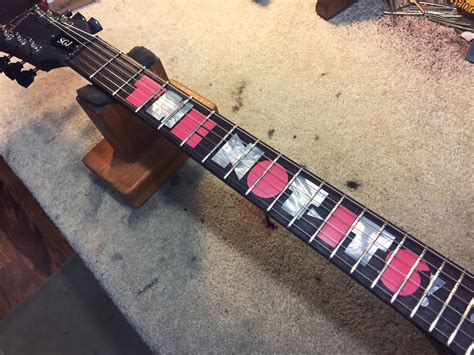 Custom Inlay — Silesia Guitars Guitar Setups Guitar Repair Seattle