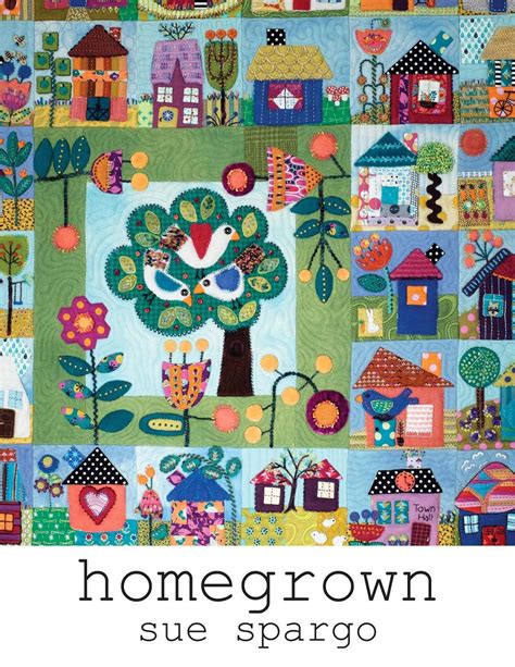 Homegrown Quilt Book Sue Spargo Folk Art Quilts Etsy Uk Quilt