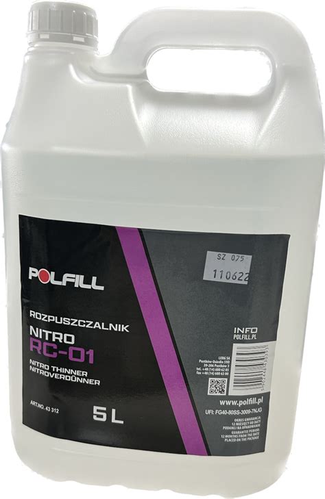 Rozpuszczalnik Nitro RC 01 Polfill 5L FARBY A MIR