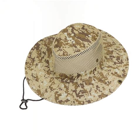 Wide Brim Boonie Hat Fishing Hats Military Camouflage Boonie Caps ...