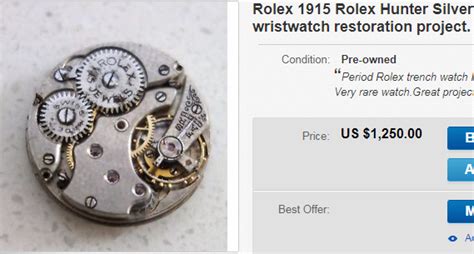 Help Identifying Vintage Rolex Movement19101920 Watch Repairs Help