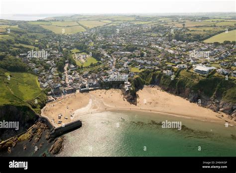 Gorran Haven Village Cornwall From The Air Stock Photo Alamy