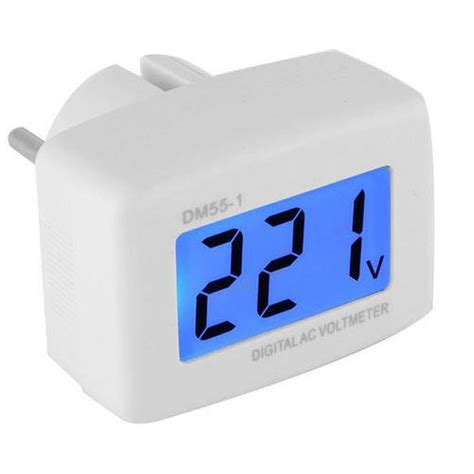 Вольтметр в розетку DM55-1 цифровой с подсветкой 2111-03388 (ID ...