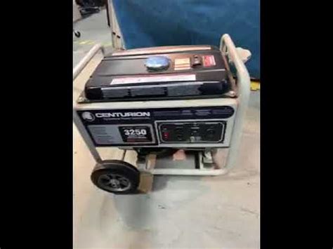 CENTURION 3250 WATT GENARATOR For Sale YouTube