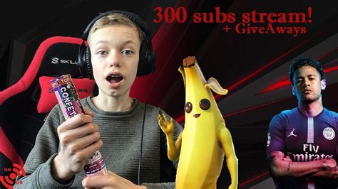 300 Subs Stream Giveaways Met Kijkers Fortnite En Meer Youtube