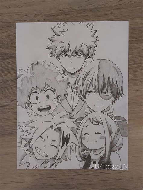 Self-made MHA Drawing. (Original) : r/BokuNoHeroAcademia