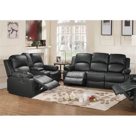 Clarine Piece Faux Leather Living Room Set Leather Couches Living